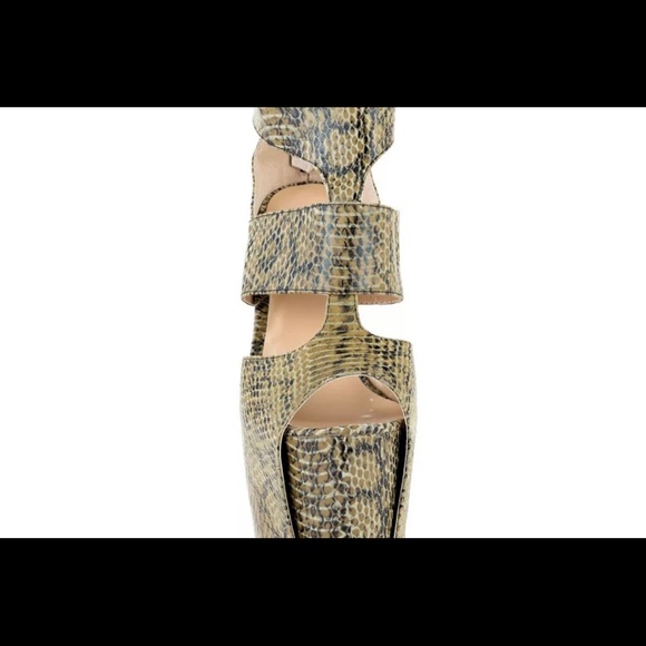 Nyla Lexie Snakeprint Heels - Picture 2 of 3